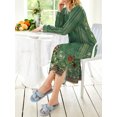 thumbnail image 4 of KISSGAL Women Long Nightgown V Nek Nightshirt Sleepwear Full Length Sleepshirt with Pockets Long Sleeve Sleep Dress, 4 of 6