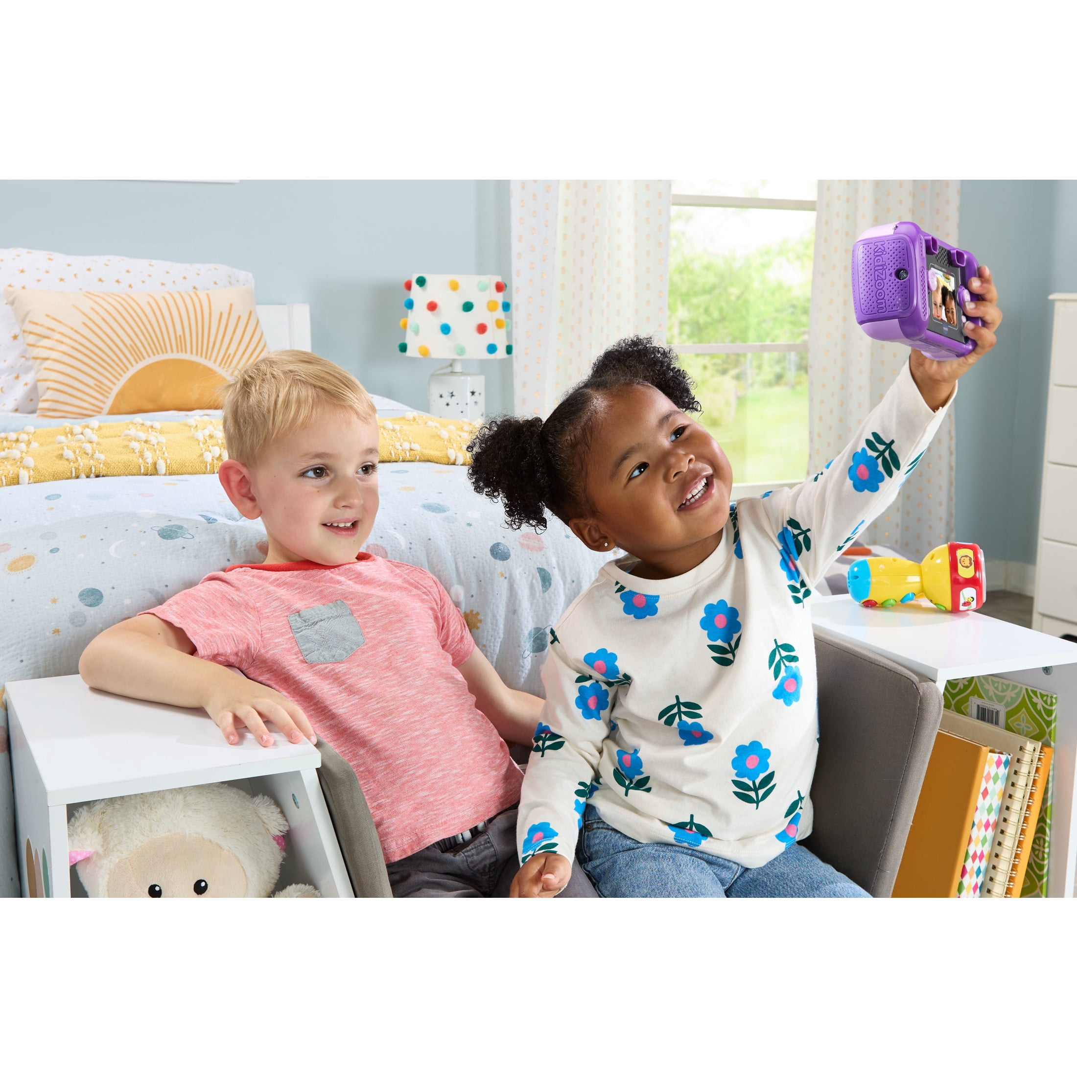 VTech Kidizoom Pix Purple Digital Camera for Kids with Rotatable Lens and Creative Tools