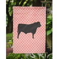 thumbnail image 3 of Carolines Treasures BB7828GF Black Angus Cow Drapeau de Jardin à Carreaux Rose, 3 of 3