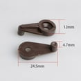 thumbnail image 4 of 50pcs Glass Door Retainer Clips Kit For 4mm Clamps With Metal Screws Clips Mirror Holder Plastic Grass Fixing Window Bracket, 4 of 12