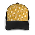 thumbnail image 3 of Naloa Daisies Flowers Adult adjustable Print Baseball Hat, Patchwork curved brim baseball capfor Men and Women, One Size, 3 of 5
