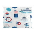 thumbnail image 3 of Maritime Elements Design 80''x58'' Extra Large Plush Memory Foam Rug, Soft, Absorbent, Non Slip, 3 of 7