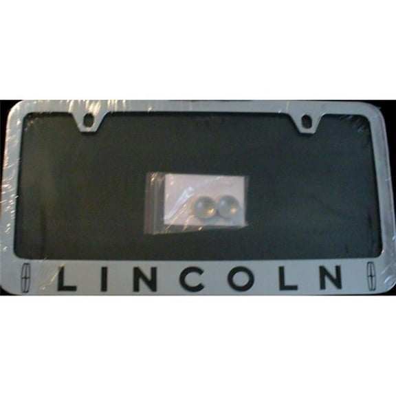 Lincoln Solid Brass Thin Top #2 License Plate Frame