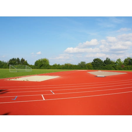 LAMINATED POSTER Pit Sand Football Field Sports Ground Long Jump Poster Print 24 x