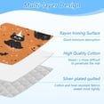 thumbnail image 4 of Ironing Mat Portable Ironing Blanket for Table Top Travel Ironing Pad for Washer Dryer 27.6" x 47.2" Black Cat on Orange Background, 4 of 6