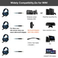 thumbnail image 3 of Anivia Gaming Headset Bass Surround Sound Stereo Headset with Flexible Microphone Volume Control Noise Canceling Mic Over-Ear Headphones-Black&Blue（Ship from USA）, 3 of 5