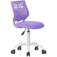 thumbnail image 1 of FurnitureR Favors Swivel Teen Armless Mesh and Plastic Task Chair in Purple, 1 of 8