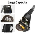 thumbnail image 7 of GAEKEAO Sling Bag for Women Crossbody Bags Fanny Pack Vegan Leather Chest Bag Travel Shoulder Belt Purse Backpack Gifts, 7 of 7