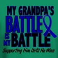 thumbnail image 3 of CafePress - My Battle Too 1 BLUE (Grandpa) Dark T Shirt - Men's Classic Graphic Cotton T-Shirt, 3 of 4