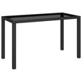 thumbnail image 2 of vidaXL 6 Piece Outdoor Dining Set with Cushions Poly Rattan Black, 2 of 10