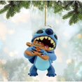 thumbnail image 4 of Decoración de PVC 2D de dibujos animados de Disney, Stitch, Mickey Mouse, mochila para niños, colgante, adornos de coche de dibujos animados, adornos colgantes de Navidad, 4 of 4