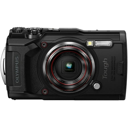 Olympus Tough TG-6 Waterproof Digital Camera, Black (Renewed)