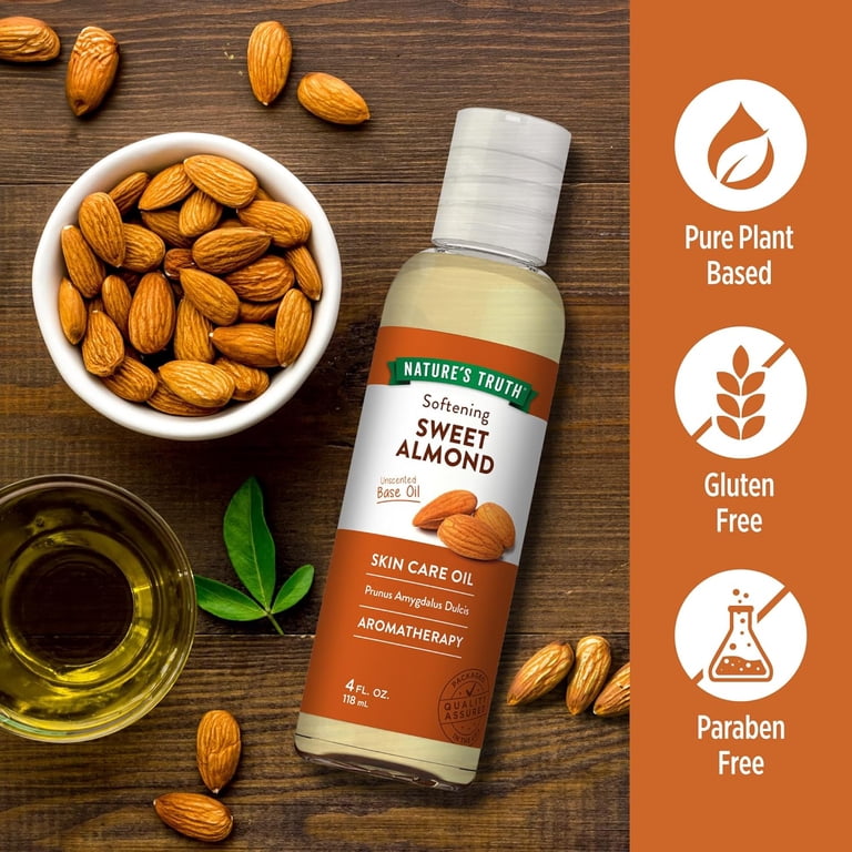 Nature's Truth, Sweet Almond Oil, 4 fl oz, For Skin and Hair