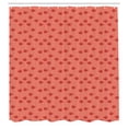 thumbnail image 2 of Ambesonne Floral Shower Curtain, Wild Poppy Flowers Pattern, 69"Wx70"L, Coral and Dark Pink, 2 of 4