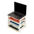 thumbnail image 4 of Mind Reader 4-Tier Desk Organizer, File Storage, Documents, Office, Metal, MDF, White, 4 of 7