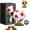 Red, variant on Soccer Ball Shaped Rotating Drinking Glass Cup | 10oz Football Beer Mug with Gold Base & Stainless Steel Ice Puck | 360 Spinning Whiskey Tumbler for Men, Sports Fans Gift