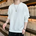 thumbnail image 5 of Ropa masculina Sudadera de alta calidad para hombre Jersey sin capucha sin logotipo Camiseta lisa Azul Harajuku Moda Nueva en algodón S, 5 of 5