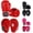 Red, variant on Kruzak Plain Focus Mitts and Boxing Gloves Set for Kickboxing and Muay Thai MMA Training - Fitness Kit with Punching Pads for Martial Arts and Karate (Black, 10 oz)
