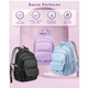 thumbnail image 3 of Mochila Escolar Viaje Bolsa Para Laptop 15.6 Inch Antirrobo Mochilas de Mujer Xtellar morado, 3 of 3