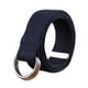 thumbnail image 5 of Jumpingount Cinturón de cintura Reemplazo unisex Inmarcesible Exquisito Fácil de combinar Doble anillo Ajustable Cinturones con estilo Cintura Azul oscuro 2piezas, 5 of 6