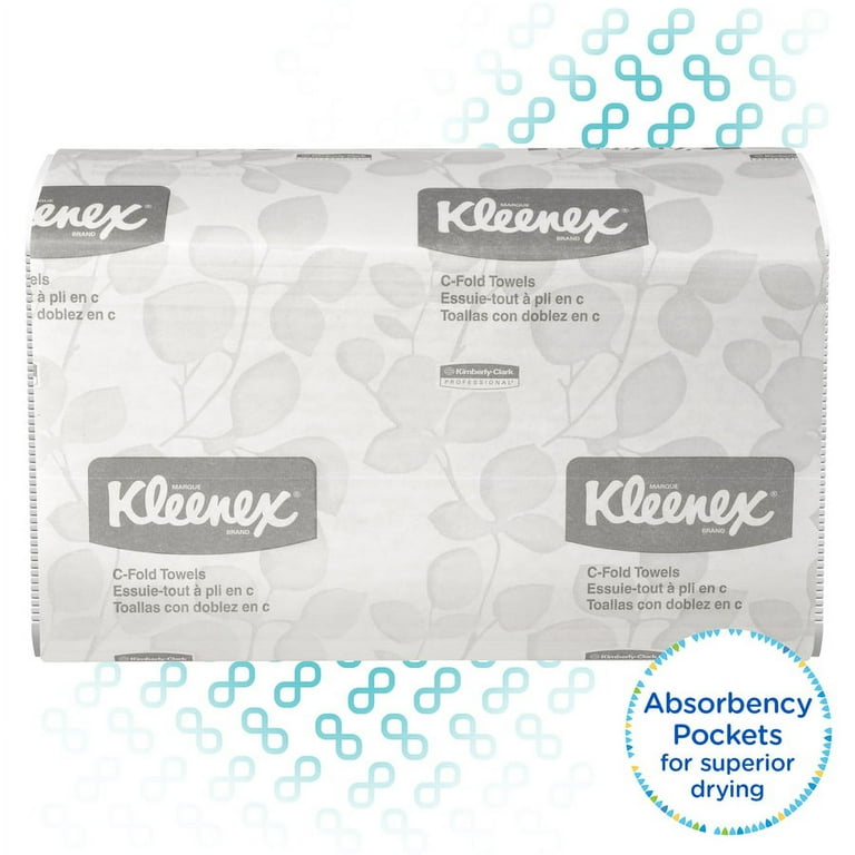 Kleenex C-Fold Hand Towels - 1 Ply - C-fold - 10.10 Kleenex C-Fold Hand Towels - 1 Ply - C-fold - 10.10