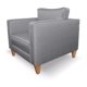 thumbnail image 2 of Sillón Sofamatch Tela Quantum Patas Natural gris, 2 of 5