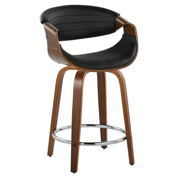 LumiSource Curvo Fixed-height Counter Stool - Set Of 2