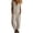 *Beige, variant on Women's Cotton Sleeveless Hooded Jumpsuit , Casual Loose Overalls For Women,Ladies' Button Down Romper with Pockets,Beige,S-3XL
