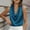 Blue, variant on Amkhujs Women's Cowl Neck Camisole Silk Satin Tank Tops Cami Blouse Summer Outfits Dressy Tops Work Tops