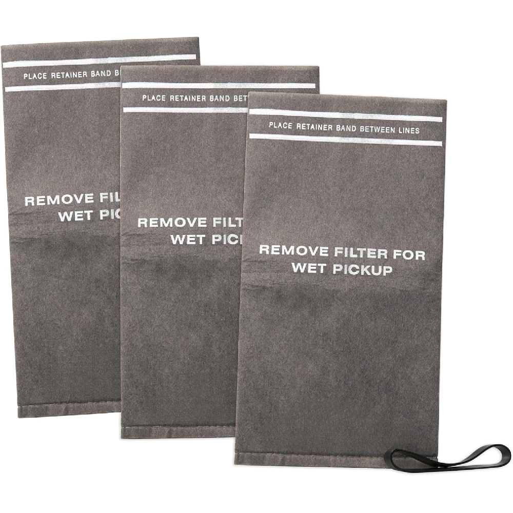 PureSturdy 6 Pack Shop Vac Bags - Compatible With Ridgid 12-16 Gallon Wet/Dry Vacs (VF3502)