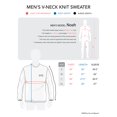 thumbnail image 6 of Hat and beyond Mens Lightweight Knit Long Sleeve Winter Essential Pullover Solid V Collar Sweater, 6 of 6