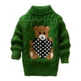 thumbnail image 3 of Chandail d'Hiver pour Garçon Fille Cartoon Bear Tricoté Col Bas, 3 of 7