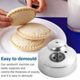 thumbnail image 5 of Sandwich Sealer, Sandwich Cutter and Sealer, Food-Grade 304 Stainless Steel Sandwich Cutter,Uncrustables Peanut Butter and Jelly Sandwiches Tool Cutter, Uncrustable Sandwich Maker for Kids, 5 of 10