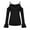 Black, variant on 2026 ! under $5 asdoklhq Womens Plus Size Tops,Women's V-neck Casual Off Shoulder Strap Long Sleeve T-shirt Top Blouse