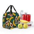 thumbnail image 4 of Yiaed Banana And Avocado Print Insulated Lunch Bag Reusable Cute Tote Lunch Box, Leakproof Cooler Lunch Bags for Work Office Travel School Picnic, 4 of 5