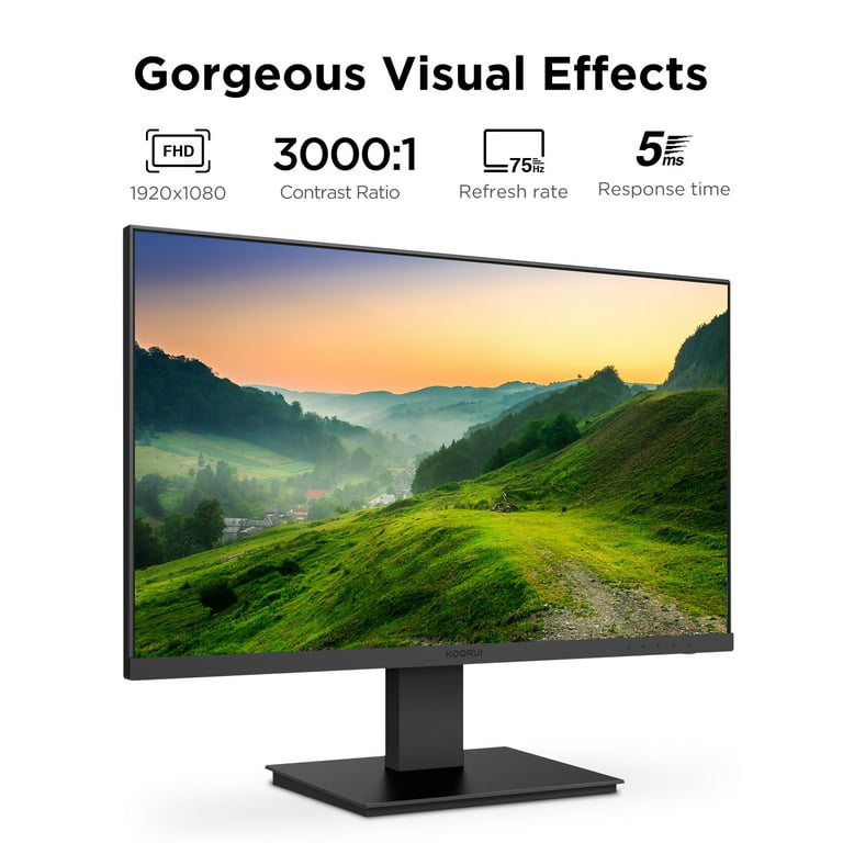 Amazon.com: KOORUI 24 Inch Computer Monitor, FHD 1080p IPS