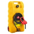 thumbnail image 2 of GloryStar Bidon d'Essence de 15 Gallons avec Roues, Réservoir de Carburant Robuste avec Pompe à Siphon de Transfert de Liquide Le et Boyau de 10 Pi, Contenant de Gaz Étanche pour Tondeuses à Gazon, VTT, Voitures, Bateaux, 2 of 6