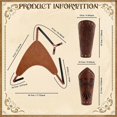 thumbnail image 3 of Medieval Punk Styles Chest Armors Protective Wrist Guards PU Role Play Costume Theater Performances Cosplay Accessory Multicolor, 3 of 5