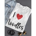 thumbnail image 3 of I Heart Noodles  Shaped T-Shirt Women -Smartprints Designs, Female XX-Large, 3 of 4