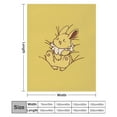 thumbnail image 3 of Pokemon Eevee Jolteon Throw Blanket Cute Flannel for Boys Girls Men Women, 3 of 7