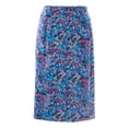 thumbnail image 2 of BODEN Women's Floral Silky Pencil Skirt US Sz 4L Blue/Pink/Purple, 2 of 2