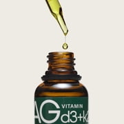 AG1 Vitamin D3 K2 Drops, 1000IU of Vitamin D3 and 100mcg of K2 per Serving, Supports Bone Density and Calcium Absorption (Athletic Greens)