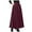 Wine, variant on GEWSEY Skirts for Women Midi Length A Line Swing Flowy Skirt with Pockets (Grey, XXXL)