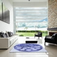 thumbnail image 6 of Ahgly Company Indoor Rectangle Patterned Blue Angel Blue Area Rugs, 3' x 5', 6 of 6