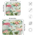 thumbnail image 3 of Beautiful Tropical Flamingo Bird Flower Leaves Dish Drying Mat Microfiber Drying Pad for Kitchen Counter Absorbent Mat Drying Pad Sink Mat 18 x 24 Inch, 3 of 7