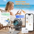 thumbnail image 5 of Famistar Automatic Cat Litter Box Self Cleaning, 100+15L Large Size Litter Box, 2.4G WiFi APP Control, Odor Removal, Safety Protection with Litter Mat & Liner, 5 of 9