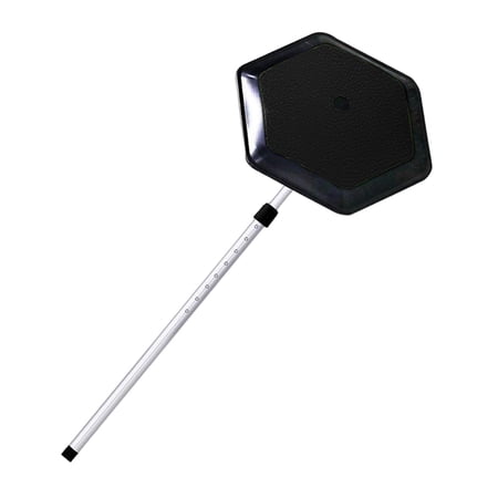 2 Sections Rod Retractable Sturdy Aluminum Alloy Pole for Golf club of moving Black