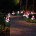 thumbnail image 2 of LINLIN Outdoor Solar Lamp Garden Stake Lights,2 Pack Solar Flower Lights with 8 Lily Flower, Multi-Color Changing LED Solar Landscape Lighting Decoration Light for Garden,Patio,Backyard, 2 of 9