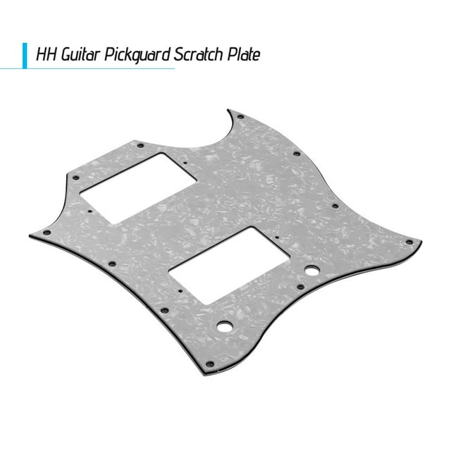 Amdohai PVC HH Guitar Pickguard Scratch Plate for SG Electric