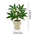 thumbnail image 3 of Luxcidy Fake Plants Ceramic Mini Artificial Greenery Potted Plants, Simulated Green Decoration Small Potted Plants for Home Decor Indoor Office Table Room Farmhouse Bathroom Decor, 3 of 6